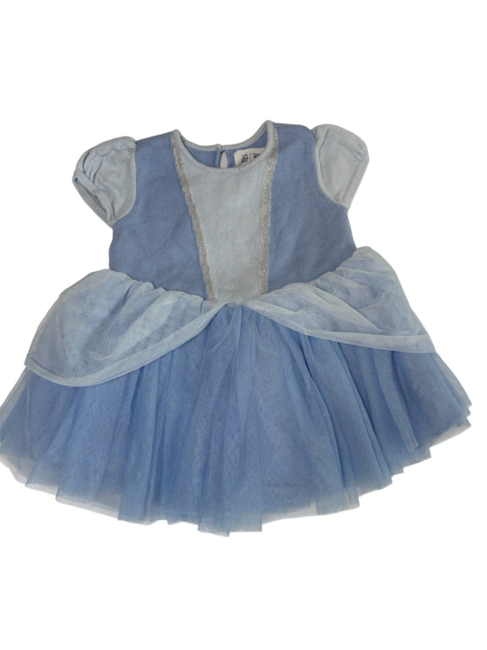 Baby Gap Disney Cinderella dress 12-18 MosBlue Tulle Tutu Princess Birthday EUC